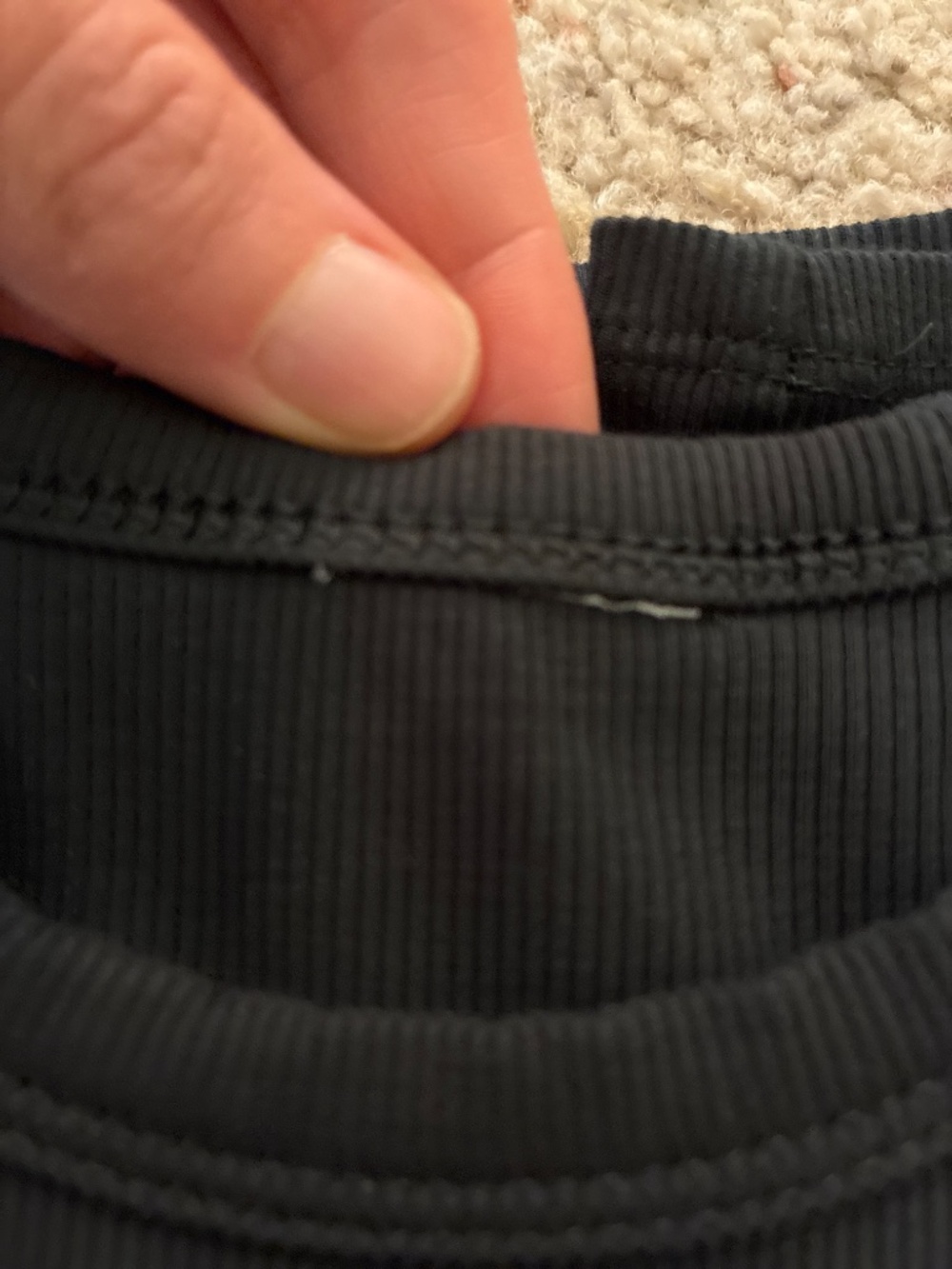 Athleta Signiture Rib Cropped tee - Picture 3 of 3